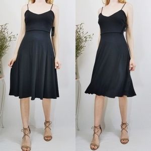 Lulus Twirl For You Navy Skater Dress Small